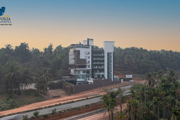 Front view of Copper Folia Hotel