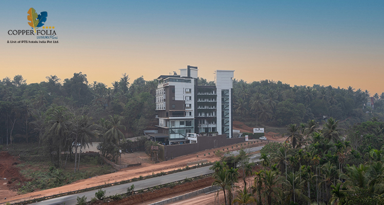 Front view of Copper Folia Hotel