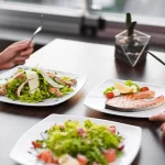 Couple having dinner at a restaurant