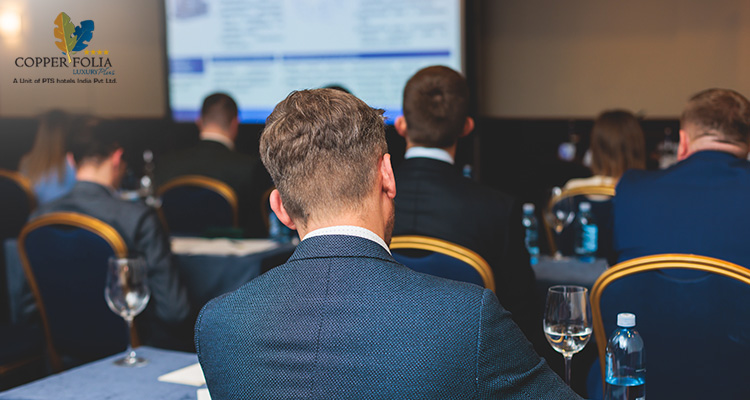 Audience at Copperfolia hall during corporate seminar events